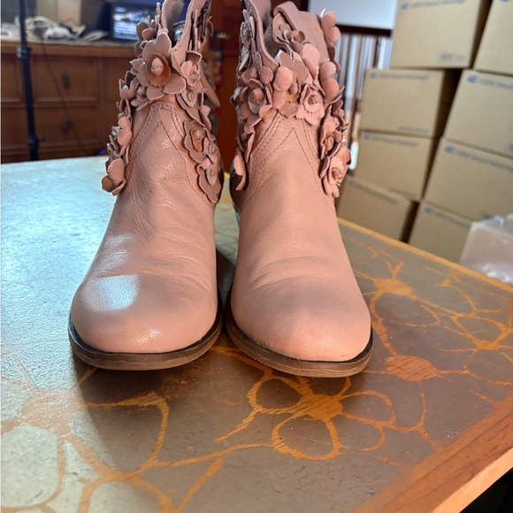 Sheridan Mia Pink Floral Ankle Boots size 9 - Picture 5 of 7